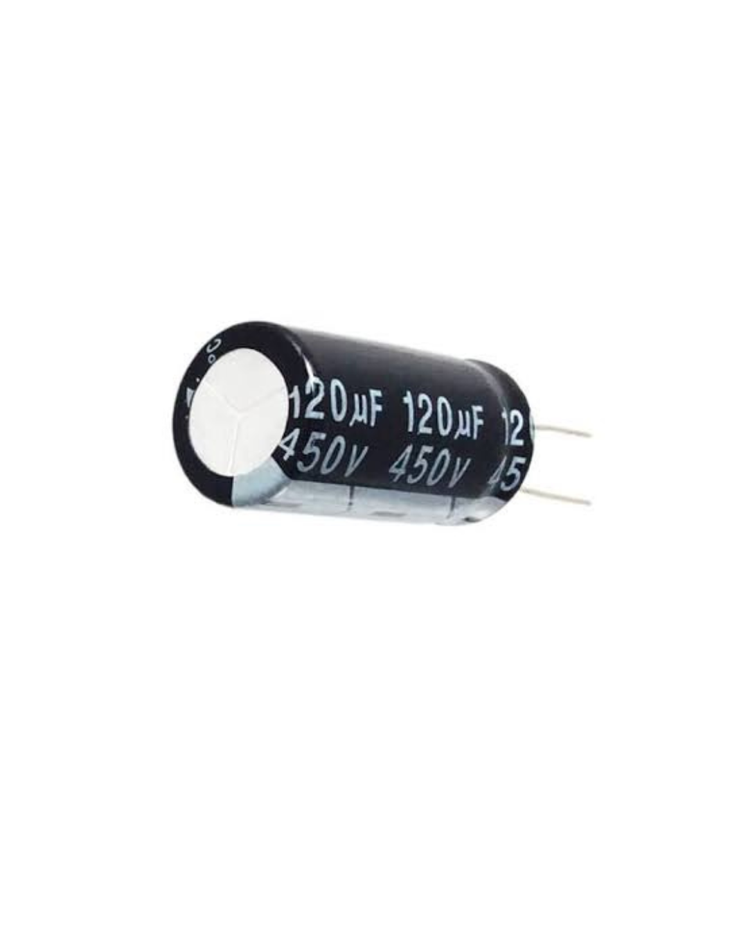 Untitled design (5) 120µF 450V aluminium electrolytic capacitor - Image 1